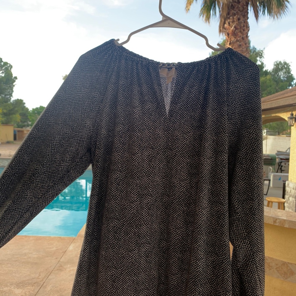 Michael kors blouse white with black dots